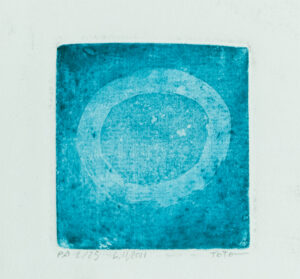 Grabado círculo Tao 11x11cm