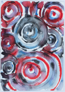 Acuarela taoísta Microcosmo 36x51cm nº7