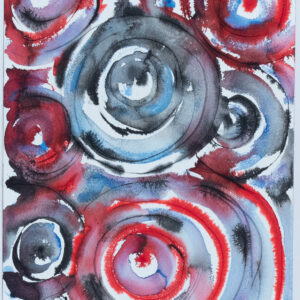 Acuarela taoísta Microcosmo 36x51cm nº7