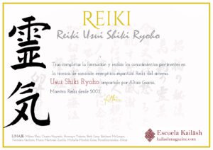 certificado Reiki